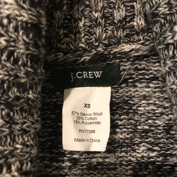 J.Crew Women's Merino Wool Blend Shawl Collar Cardigan Sweater - Size XS - Picture 7 of 9